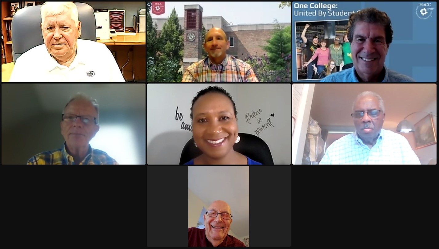 HACC Foundation Board members on Zoom