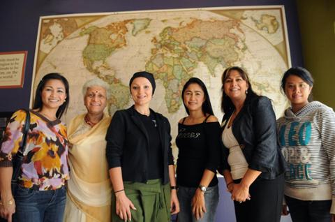 World map dedicated at Gettysburg Campus